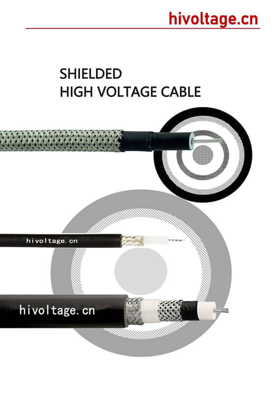 Shielded High Voltage Silicone Rubber Copper Cable